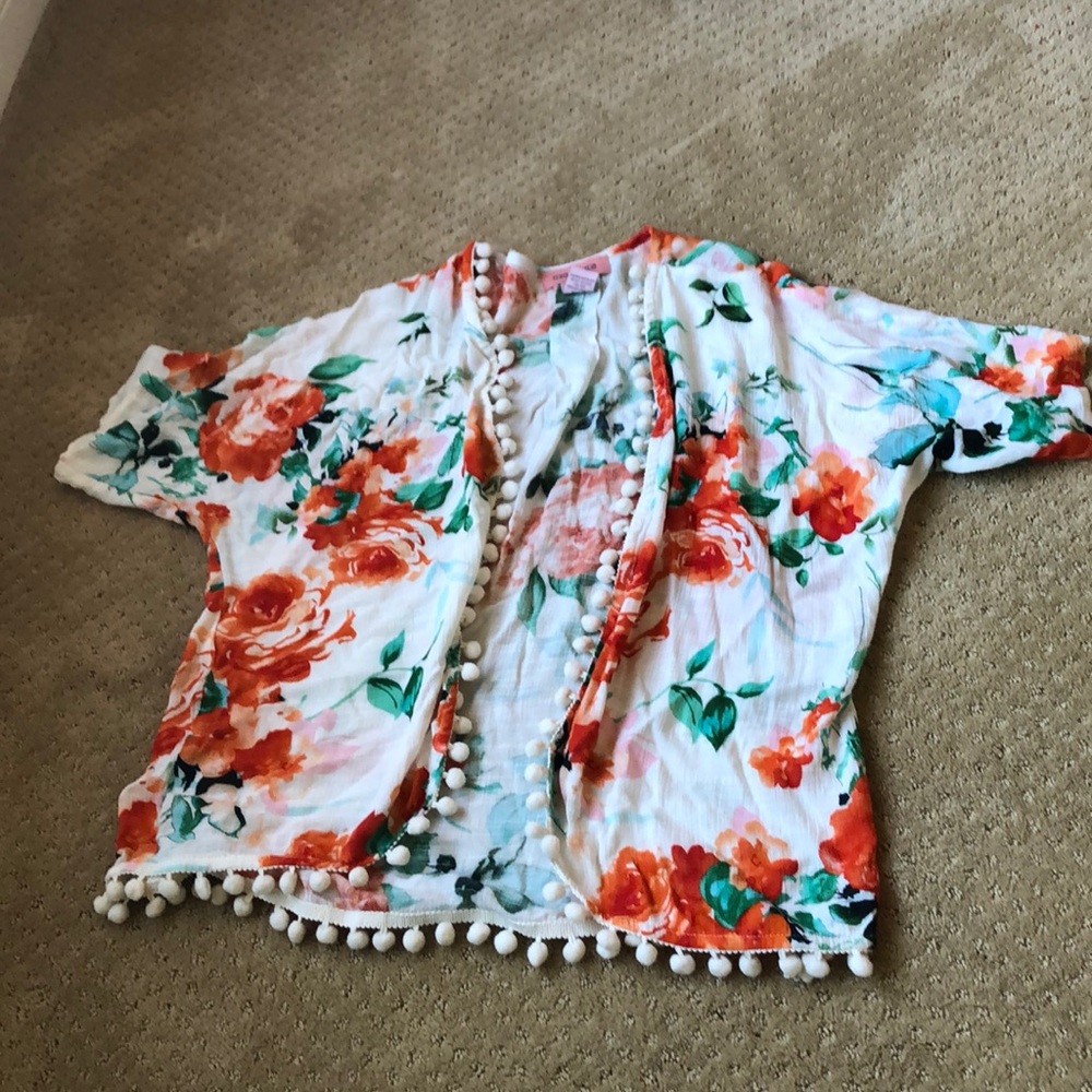Floral cardigan. Super cute. Brand new.